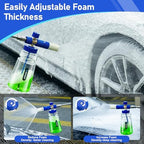 Foam Cannon for Presure Washer，Blue Car Wash Cleaning Foam Cannon with 1/4” Quick Connector,Adjustable Foam Thickness and Spray Range,Suitable for Various Car Washing Scenarios - Image 7