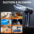 Handheld Vacuum Cleaner Cordless, 23000Pa Powerful Car Mini Vacuum Cleaner, Rechargeable Portable Lightweight dust Catcher for Home Car Carpet Stairs Pet Hair Deep Cleaning（Black-Purple） - Image 5