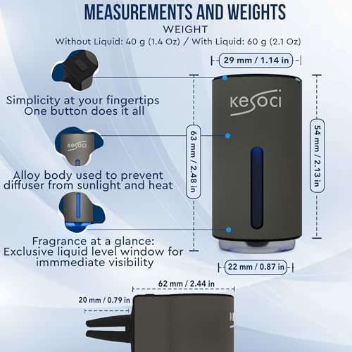 Smart Car Air Freshener: Revolutionary Smart Car Diffuser Vent Clip with 3 Exclusive 10 ml Fragrances - Image 6