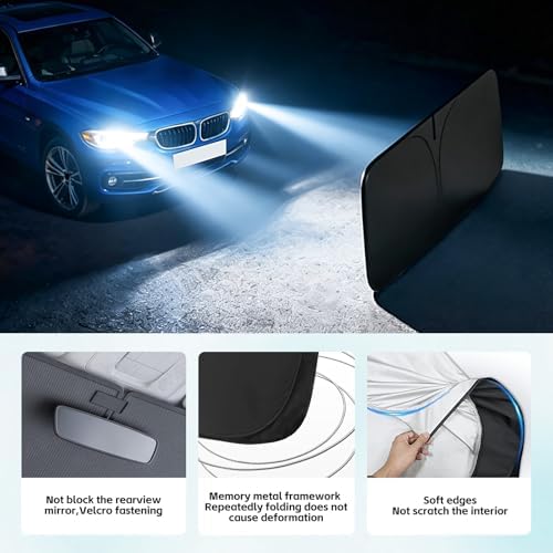 Windshield Sun Shade for BMW 3 Series 2006-2018 Sunshade - Image 5