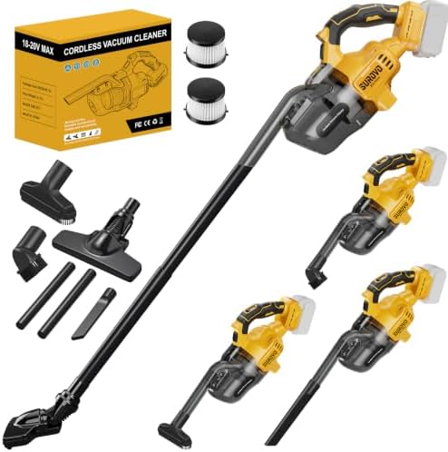Cordless Vacuum Compatible with Dewalt 20V Battery (No Battery) by Unknown