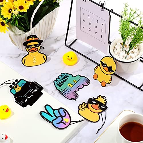 Tallew 6 Pcs Funny Duck Air Freshener for Car Hanging, Cute Duck - Image 6