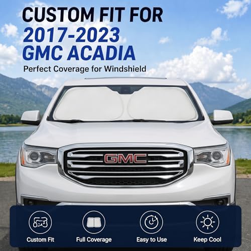 Custom Fit Windshield Sun Shade for GMC Acadia 2017-2023 - Image 2