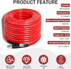100FT Sewer Jetter Kit for Pressure Washer 5800PSI Drain Cleaner - Image 3