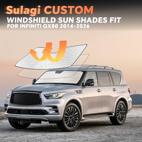Windshield Sun Shade for in-finiti QX80 2014-2024 - Image 6