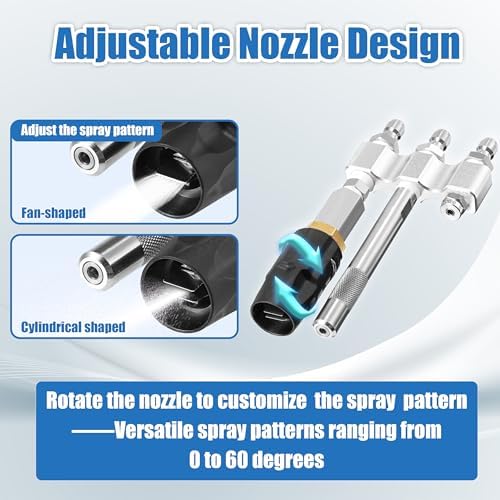 JOEJET 3-in-1 Adjustable M5 Twist Nozzle, Shooter Tip for Pressure Washer - Image 4