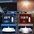 Foldable Windshield Sunshade | 5-Layer Laser Reflective Oxford Fabric Car Sun Shade with Steel Frame | UV Protection Heat Shield Sun Visor | Keeps Interior Cool & Protects Dashboard M (55 x 27.5 in) - Image 6