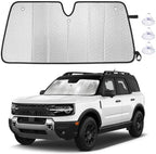 EcoNour Foldable Sun Shade Fit for Ford Bronco Sport 2021-2023 2024 2025 by EcoNour