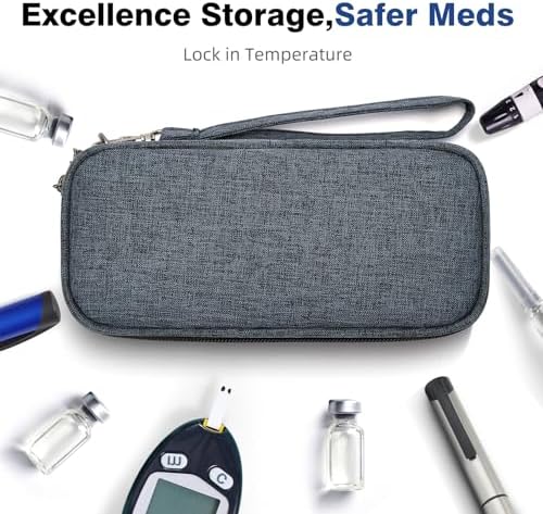 apollo walker Insulin Cooler Travel Case with Ice Packs and Insulation | TSA Approved Includes 2 x 90g ice packs for 9-hour cooling insulin pens & syringes for Diabetics to Carry (Blue) - Image 4