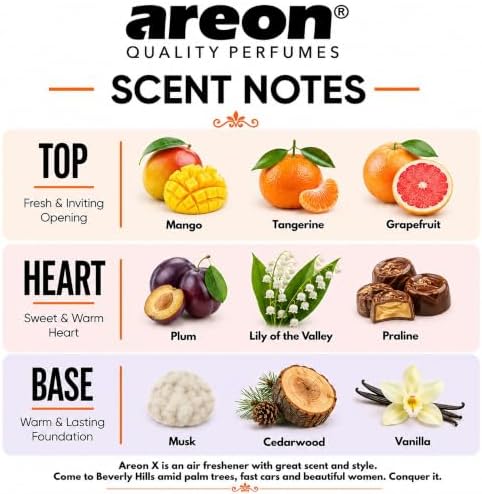 AREON MON MA18 Long Lasting Hanging Best Car Air Freshener Summer Dream Scent, 12 pack - Image 3