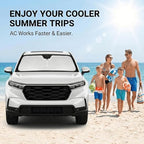 for 2017-2022 Honda CRV CR-V Windshield Sun Shade, 4-Layer 260T Front Window UV Protection, Custom Fit CRV Foldable Sun Visor, Car Accessories for Summer - Image 4