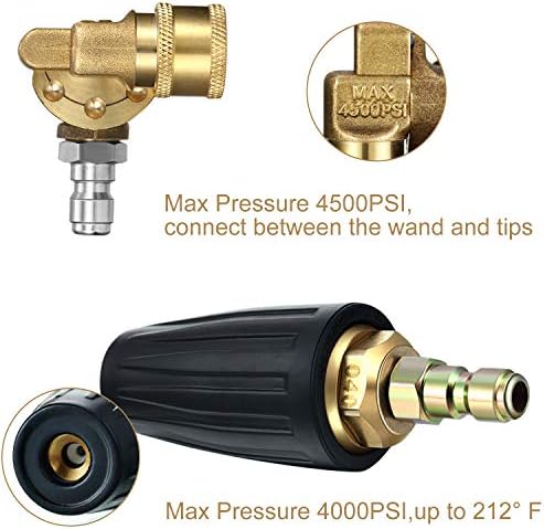 Mudder 4000 Psi Turbo Nozzle Pressure Washer Tips Power Washer Tips - Image 3