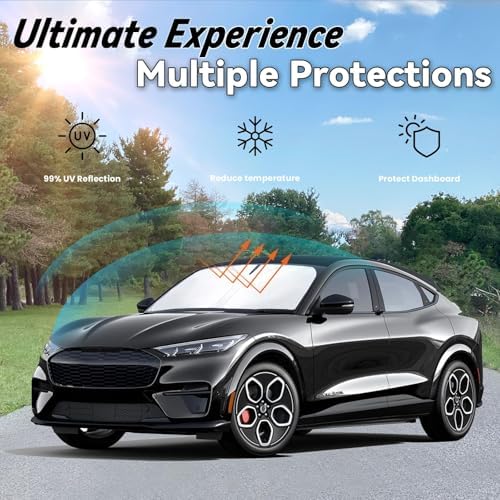 Windshield Sun Shade for Ford Mustang Mach E 2021-2026 - Image 3