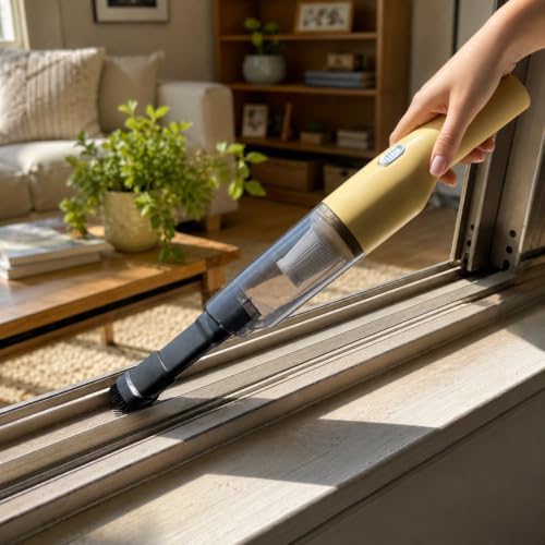 Mini Plus Handheld Vacuum Cordless, Rechargeable Car & Desk Cleaner, Yellow - Image 5