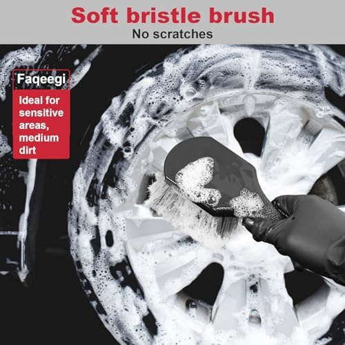 9PCS Wheel Detailing Cleaning Kit Metal-Free Scratch-Free Rim Brush - Image 4