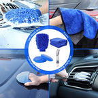 20Pcs Car Wheel Tire Detailing Brush Set,Car Detailing kit,Car Detailing Brushes,Auto Detailing Drill Brush Set,17" Long Handle Rim Wheel Brush,Tire Brush,Car Cleaning Kit for Wheels,Interior,Exterior - Image 5