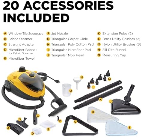 Wagner Spraytech 925e Elite Multipurpose Steam Cleaner, 20 Accessories - Image 2
