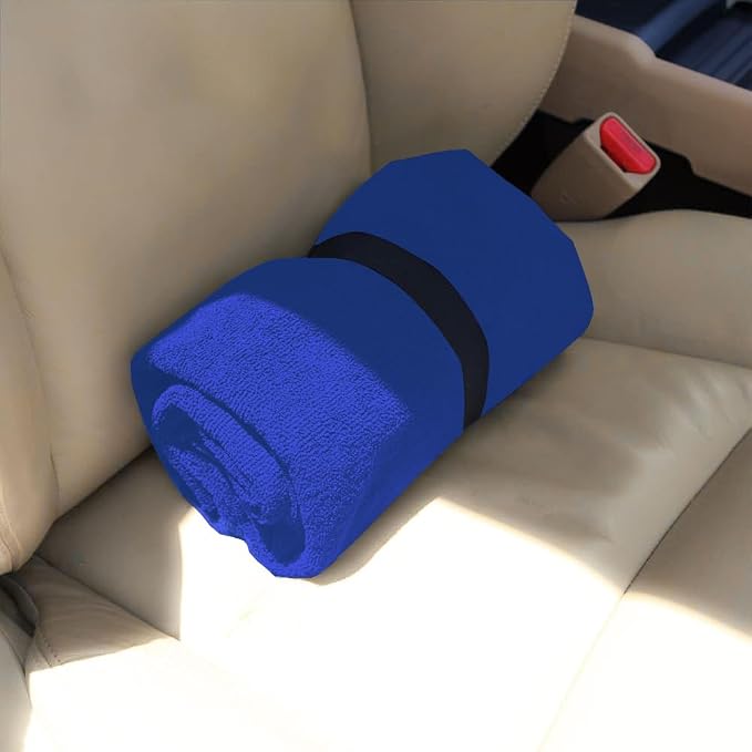 Car Seat Covers 2pcs Waterproof Towel Car Seat Cover Universal Fit for Most Trucks SUV Fitness Athletes Pets Gym and Water Sport，Blue - Image 5