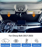 Windshield Sun Shade for 2017-2023 Chevy Bolt Accessories - Image 2
