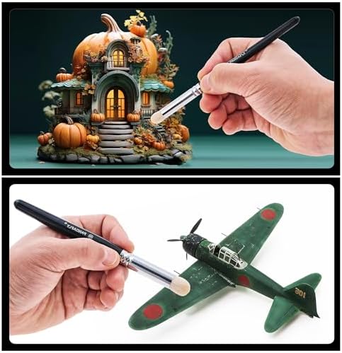PANDAFLY Drybrush Set, 3 Sizes Hobby Detail Paint Brush Set - Image 4