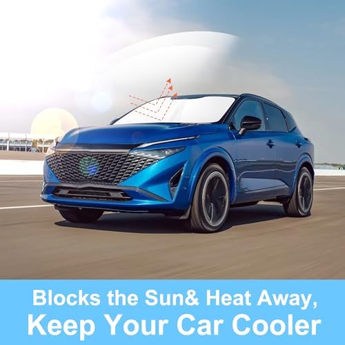 TINGLU Sun Shade for Nissan Rogue 3rd Gen.2021-2024 2025 2026(Not for Rogue Sport) Accessories Windshield Sun Shade Window Shade UV Rays Protection Sun Visor Cover - Image 5