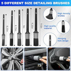 THINKWORK Windshield Cleaner Tool, Detailing Kit Interior with Brush Set - Image 4