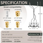 LidoDola 30'' Pressure Washer Surface Cleaner, Power Washer Accessory - Image 5
