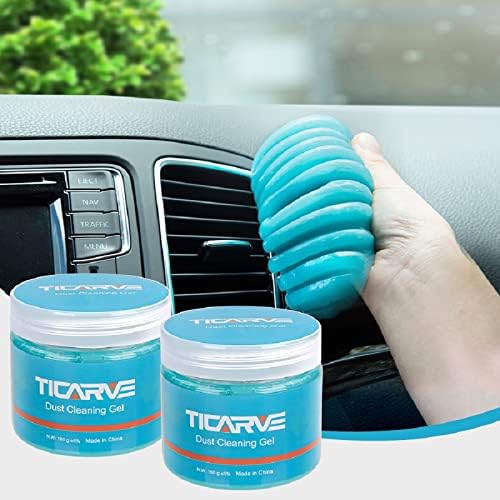 TICARVE 2pack Car Interior Cleaner Gel Car Accessories Cleaning Detail Kit by TICARVE