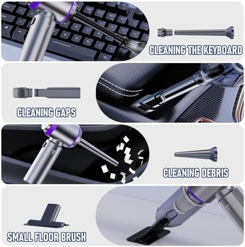 houscly Car Vacuum Cordless Mini Handhled 4-in-1 High Power Cleaner 20000Pa - Image 4