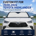 Custom Fit Windshield Sun Shade for Toyota Highlander 2020-2026 - Image 2