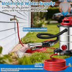 Happy Tree Universal Fit All Brands' Shop Vac Extractor Hose Kit Adapter Wet-Dry Extraction Accessory for Upholstery & Carpet Cleaning Auto Detailing Wet Vaccum Accessories with 25 Feet Water Hose - Image 3