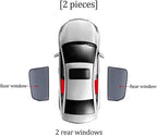 Car Side Window Sunshades for Volvo XC60 2. Gen (Spa) 2018-2024, Magnetic UV Protection Shades for Front/Rear Windows, Heat Resistant Sun Visor Shield Accessories,B/2 Rear Doors - Image 2