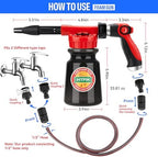 16 IN 1 Car Wash Foam Gun,Adjustable Hose Wash Sprayer for Car/Garden Clean - Image 3