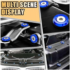 smilfuy 20PCS Aluminum Bumper Fender Washer Stainless Steel Bolts, Blue - Image 6