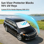 Windshield Sunshade for Honda Odyssey 2008-2014 Sun Shade - Image 2