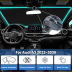 Windshield Sunshades for Audi A3 2026 2025-2022 Sun Shade - Image 2