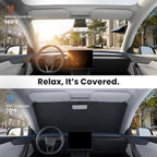 REEVAA Car Windshield Sun Shade for Tesla Model Y/YL (2026-2016) - Image 2