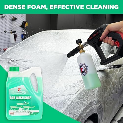 Tool Daily Short Pressure Washer Gun with Foam Cannon, Car Wash Soap 64 Oz - Image 2