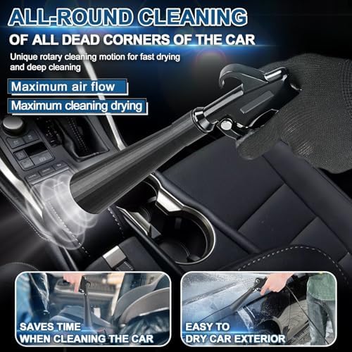 PARAROSE Detailing Car Cleaning Gun Interior Dryer Air Blow Gun, High Pressure Blower Gun, Car Detailing Tools for Quickly Blowing Out Dirt and DustWorking with Air - Image 3