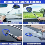 Windshield Cleaner Tool, 17Pcs Car Interior Detailing Kit, Detailing Brush, Towels, Duster, Car Cleaning Kit Interior for RVs, Truck, Trailer (Blue) - Image 3