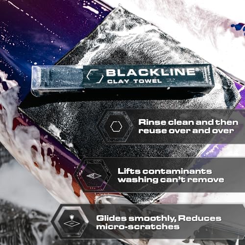 Blackline Synthetic Clay Towel 12"x12" - Clay Bar Alternative, Detailing - Image 3