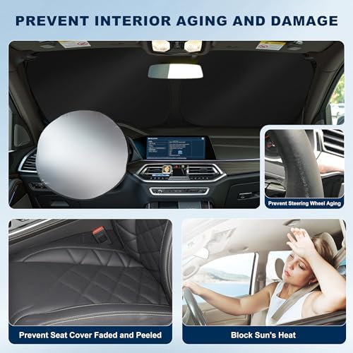 Windshield Sun Shade for Land Rover Range Rover Sport 2014-2022 - Image 2
