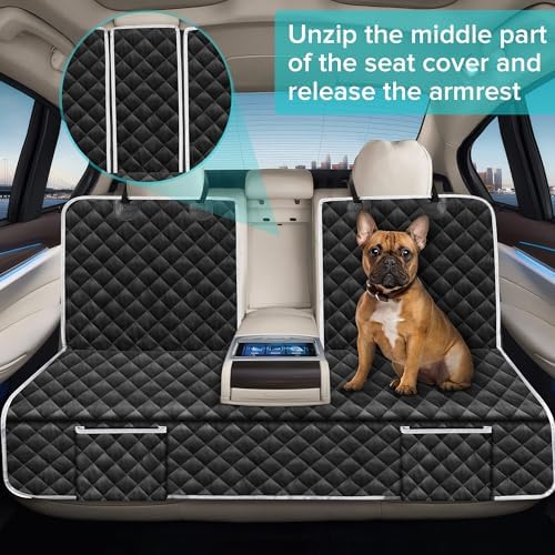 Dog Car Seat Cover for Toyota Tacoma/Chevy Colorado Back Seat 2000-2026 | for Nissan Frontier/Hyundai Santa Cruz Accessories Waterproof Mid-Truck Pet Bench Backseat Covers with Non-Slip Backing 2027 - Image 5