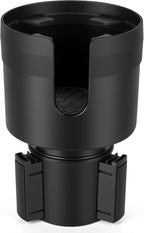 Car Cup Holder Expander, Large Cup Holder Extender for Car | Water bottle Holder Adapter with Adjustable Base Fits Yeti, Hydro Flask 24/32oz, Big Water Bottles in 3"-3.9", Black by Kincown