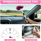 21PCS Car Detailing Kit Interior Cleaner - with Handheld Car Vacuum, Windshield Cleaning Tool, Detailing Brushes, Car Cleaning Supplies Kit for Women Men (Pink) - Image 4