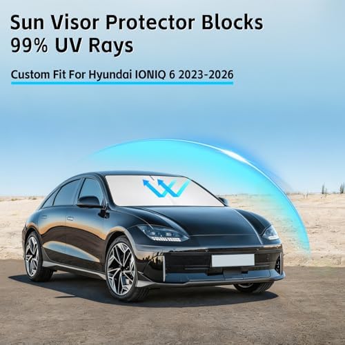 Windshield Sun Shade for Hyundai Ioniq 6 2023-2026 Sunshade - Image 2