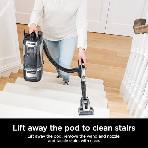 Shark Rotator Lift-Away Vacuum, DuoClean PowerFins, Dark Grey, LA555 - Image 2