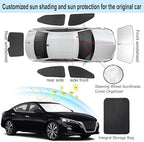 TINGLU 6PCS Window Shades for Nissan Altima 2019-2024 2025 Accessories Car Side Full Windows Cover Camping Rear Triangular Windshield Sun Shade Sun UV Rays Privacy Protection - Image 3