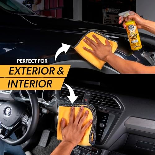 Chemical Guys, Professional Microfiber Towels, 16 x 16 in, Gold, 12 Pack - Image 5