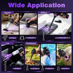 Wansimoo Handheld Car Vacuum Cleaner,25000PA Strong Cyclonic Suction Car Vacuum Portable Cordless with Digital Display Mini Vacuum for Car, Home, Office, Kitchen (Purple) - Image 5